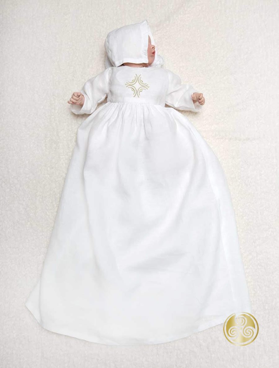 Irish Fermanagh & Tyrone Christening Gown with Bonnet